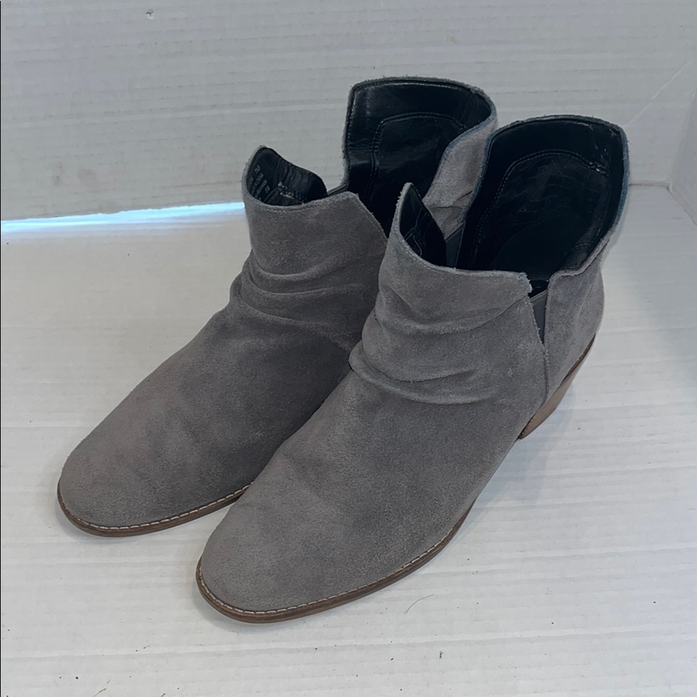 Cole Haan Gray Suede Ankle Boots